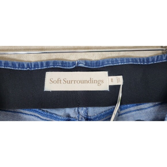 Soft Surroundings Women's Skinny Jeans Pull On Petite Medium Size PM Blue - Picture 9 of 15